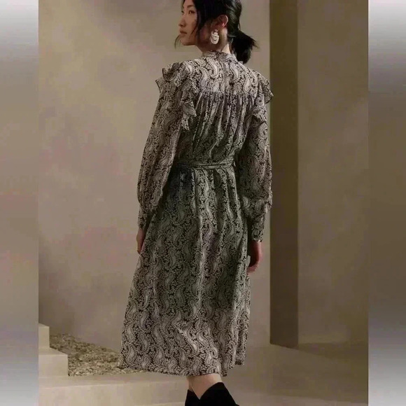 Banana Republic FLUTTER MIDI SHIRTDRESS - Picture 2 of 4